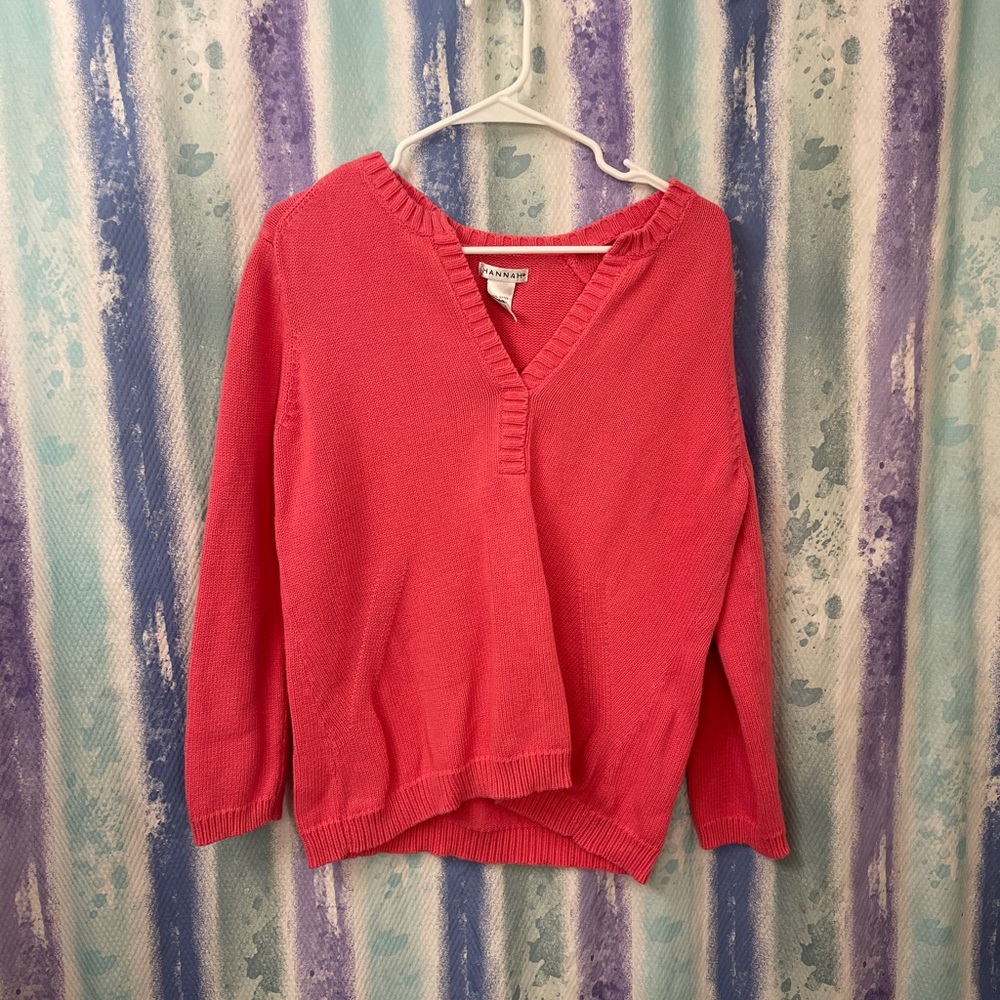 Hannah long sleeve pink sweater